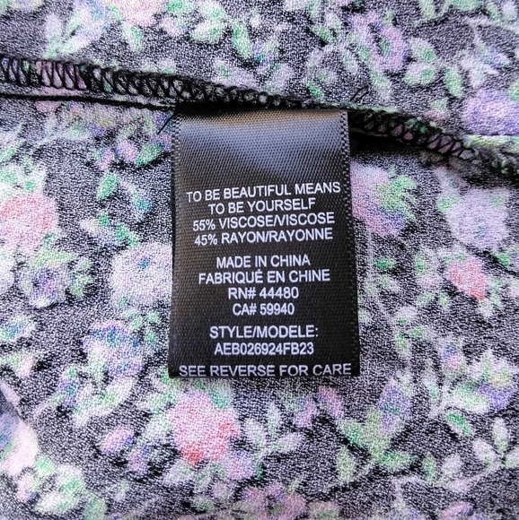 AFRM‎ Rennia Moody Floral Print High Waist Maxi Skirt Back Slit Size XL - Picture 11 of 11